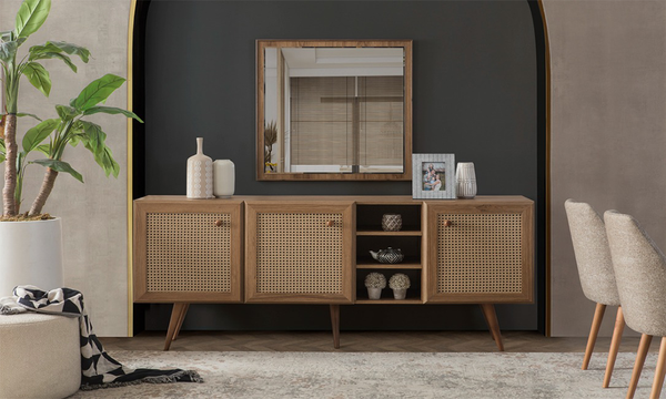 Rattan Yemek Odas Takm