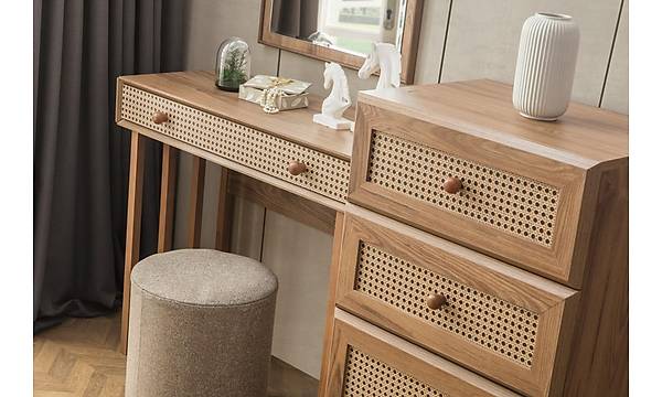 Rattan Yatak Odas Takm