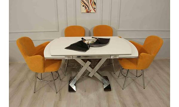 Açılır Yemek Masası - Kelebek Mutfak Masa Sandalye Takımı