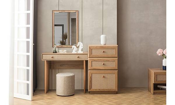 Rattan Yatak Odas Takm