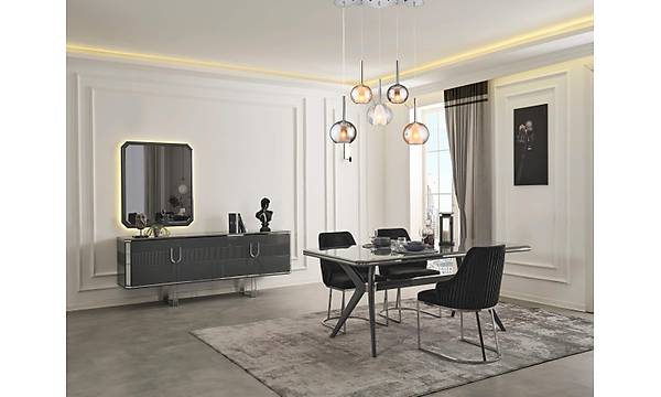 Zen Yemek Odas Takm ( Antrasit )