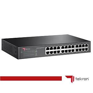 TEKRON 24 PORT  GIGABIT SWITCH 10/100/1000