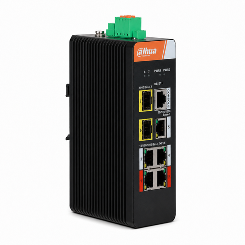 Dahua IS4207-4GT-120 4 Gigabit PoE 2 SFP 120 W Y�netilebilir End�striyel Switch