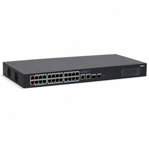 Dahua CS4228-24GT-375 24 Gigabit PoE 4 Uplink 375 W Ak�ll� Y�netilebilir Switch