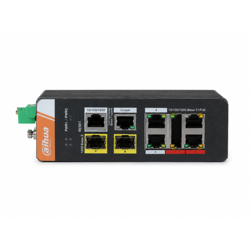 Dahua PFS4207-4GT-DP 4 PoE 2 SFP 120 W Y�netilebilir End�striyel Switch