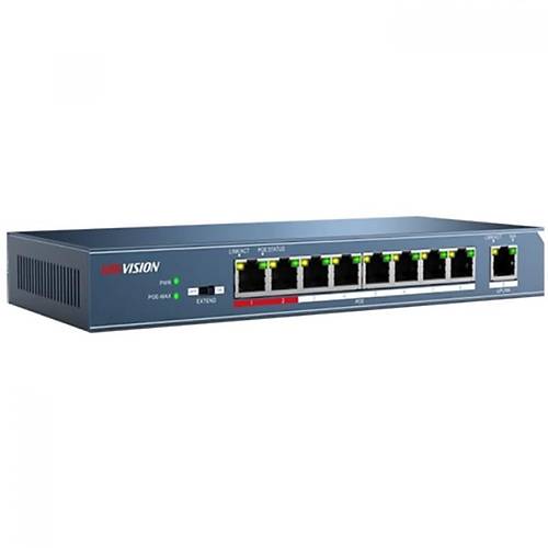 Hikvision DS-3E0109P-E/M 8-ports 100Mbps Unmanaged PoE Switch