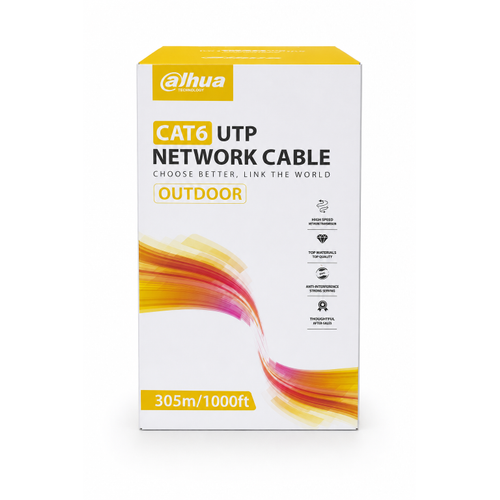 Dahua DH-PFM920-6UN 305 Metre CAT6 U/UTP D�� Mek�n Saf Bak�r Network Kablosu