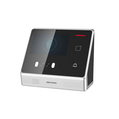 Hikvision DS-K1T605MF LCD Ekranl� Kart Okuyucu ve Parmak �zi Taramal� Y�z Tan�ma Terminali