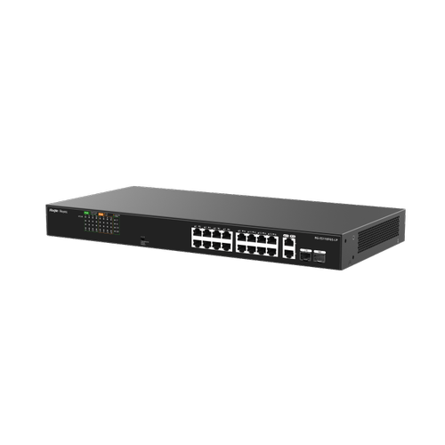 Ruijie Reyee RG-ES118FGS-LP 2-Portlu Gigabit ile 16-Portlu 10/100 Mbps Y�netilmeyen PoE Anahtar�