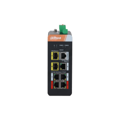 Dahua PFS4207-4GT-DP-V2 4 Port Gigabit PoE End�striyel Switch