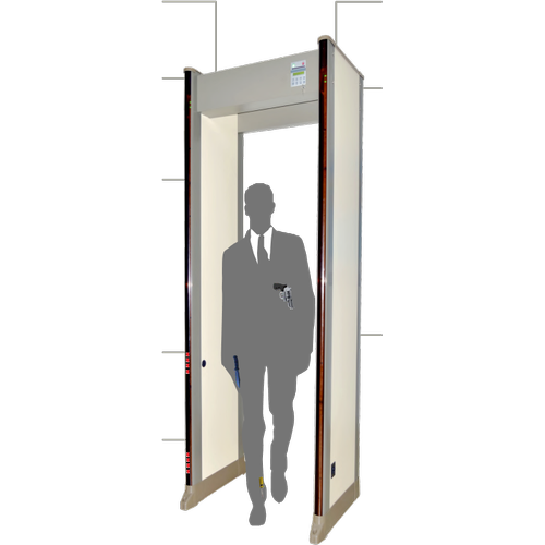 Secustar PS-300C 33 Blgeli LED Ekranl Kap Tipi Metal st Arama Boy Dedektr