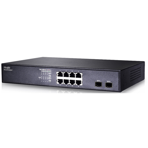 Ruijie RG-S1810G-P 8 Port Poe 2 Port SFP Ynetilemez Switch