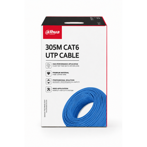 Dahua DH-PFM922I-6UN-C 305 Metre CAT6 UTP CCA Mavi Network Kablosu
