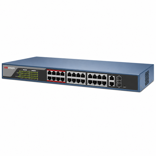 Hikvision DS-3E1326P-E 24 Port PoE+ 370 W 250 m Web Y�netilebilir Switch