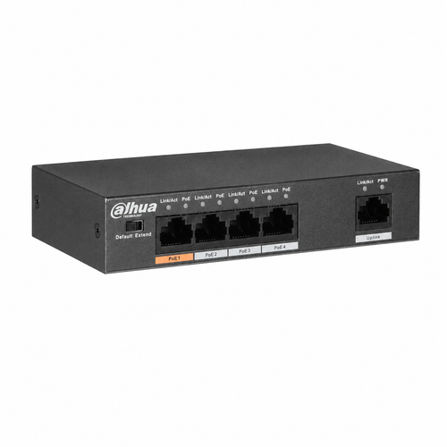 Dahua PFS3005-4ET-60-V2 4 PoE 1 Uplink 60 W Hi-PoE Switch