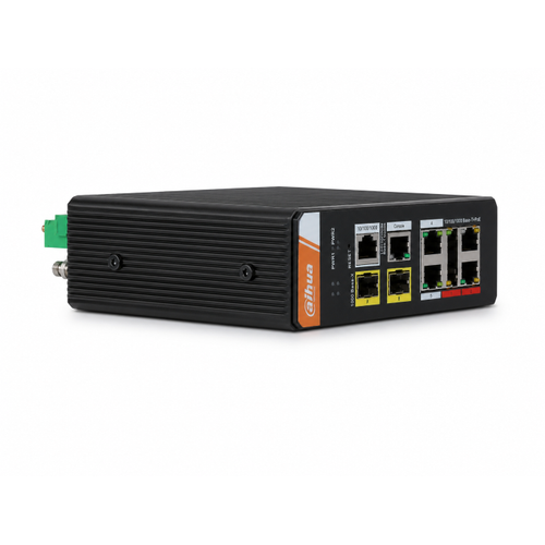 Dahua PFS4207-4GT-DP 4 PoE 2 SFP 120 W Y�netilebilir End�striyel Switch