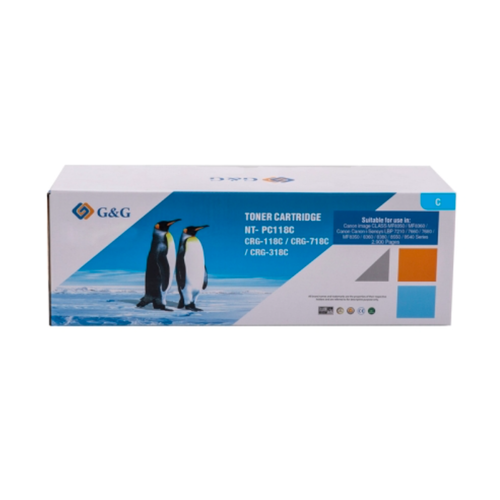 G&G NT-PC118C Canon CRG-718C Mavi Toner
