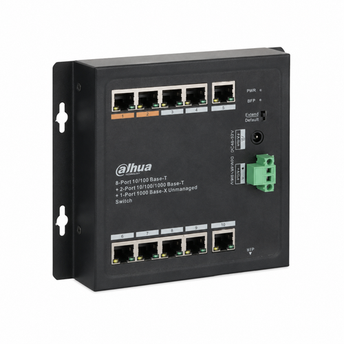 Dahua PFS3111-8ET-96-F 8 Port PoE 11 Port Y�netilmeyen End�striyel Switch