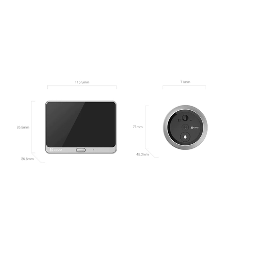 Ezviz CS-DP2 2MP Wi-Fi Akll Kap Grntleyicisi (ki Ynl Konuma)