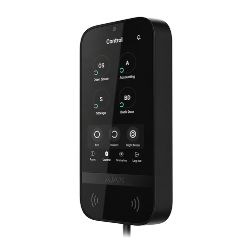 Ajax Superior KeyPad TouchScreen Fibra Kablolu Dokunmatik Ekranl� Alarm Tu� Tak�m�