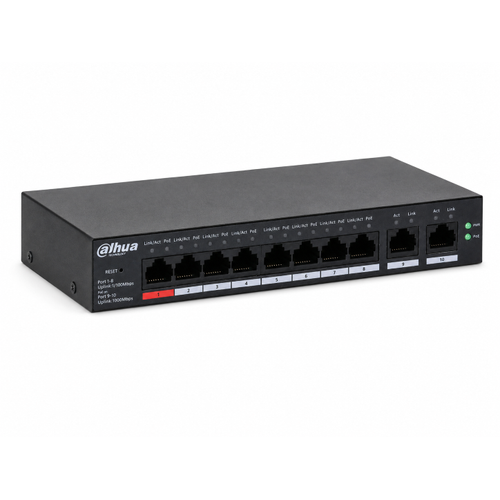 Dahua CS4010-8GT-110 8 Gigabit PoE 2 Uplink 110 W Ak�ll� Y�netilebilir Switch