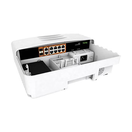 Tiandy HPS-3008G-2G2SFP 8 Port Y�netilmeyen D�� ortam Su ge�irmez AI POE Switch