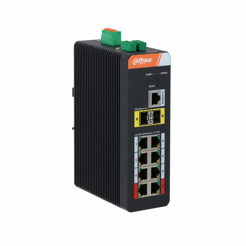Dahua PFS4210-8GT-DP-V2 8 Port Gigabit PoE 2 SFP Y�netilebilir End�striyel Switch 120 W