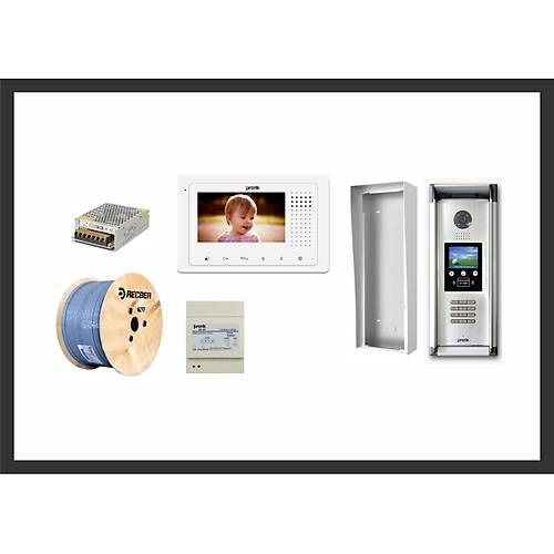 30 Daire 2K-180 4.3 TFT Pratik Plus G�r�nt�l� Diafon Sistemleri Seti