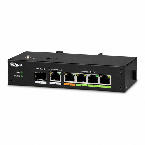 Dahua PFL2106-4ET-96 4 Port ePoE 1 SFP 96 W End�striyel PoE Switch