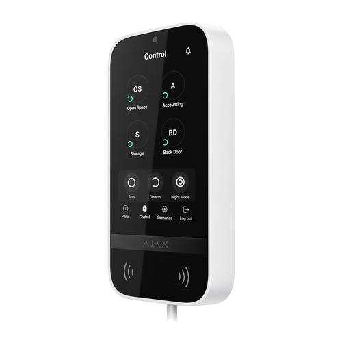 Ajax Superior KeyPad TouchScreen Fibra Kablolu Dokunmatik Ekranl� Alarm Tu� Tak�m�