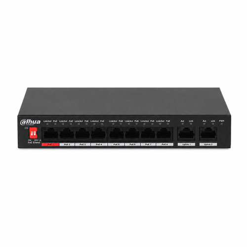 Dahua PFS3010-8ET-96-V2 8 PoE 2 Gigabit Uplink 96 W Y�netilemez Switch