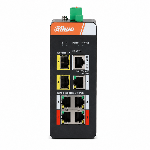 Dahua IS4207-4GT-120 4 Gigabit PoE 2 SFP 120 W Y�netilebilir End�striyel Switch