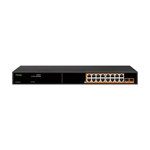 Tiandy PS-1016G-2SFP 16 Port Y�netilmeyen Gigabit AI POE Switch
