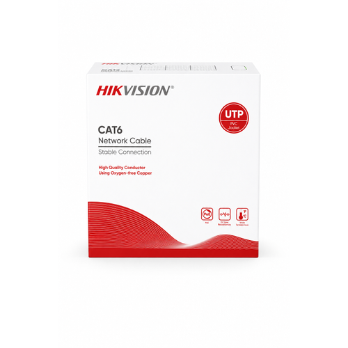 Hikvision DS-1LN6-UU 305 Metre Cat6 U/UTP 23 AWG Saf Bak�r UL CM Network Kablosu