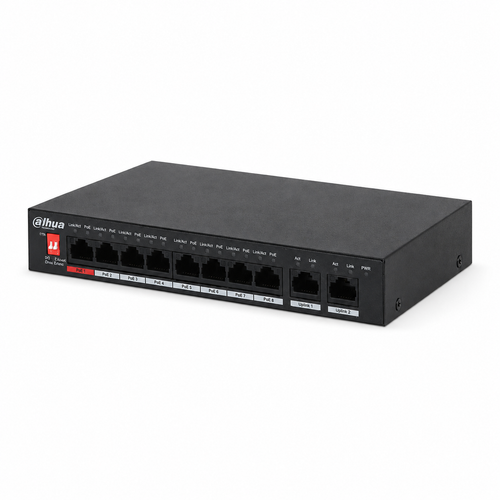 Dahua PFS3010-8ET-96-V2 8 PoE 2 Gigabit Uplink 96 W Y�netilemez Switch
