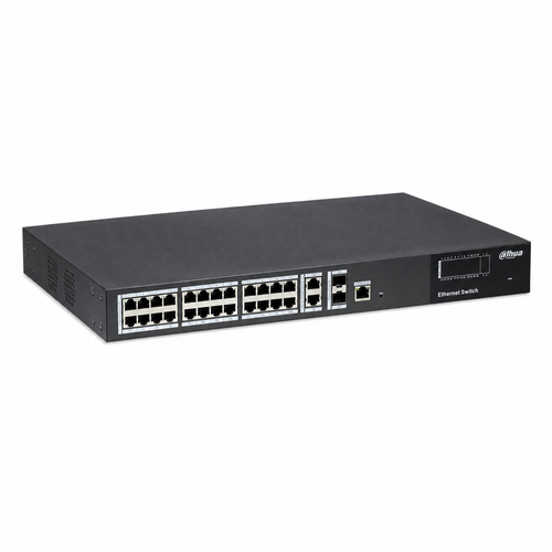 Dahua PFS4228-24T 24 Port Fast Ethernet 2 Gigabit RJ45 2 SFP Y�netilebilir Switch