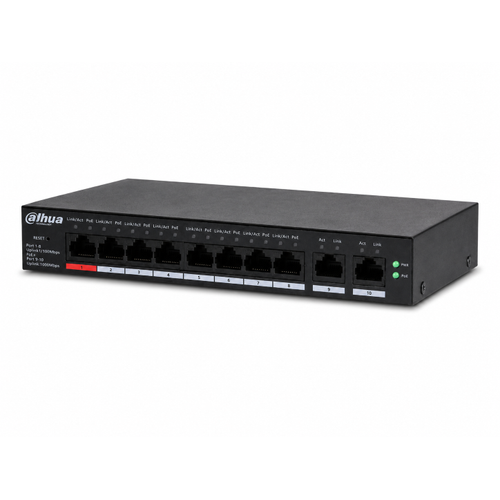 Dahua CS4010-8GT-110 8 Gigabit PoE 2 Uplink 110 W Ak�ll� Y�netilebilir Switch