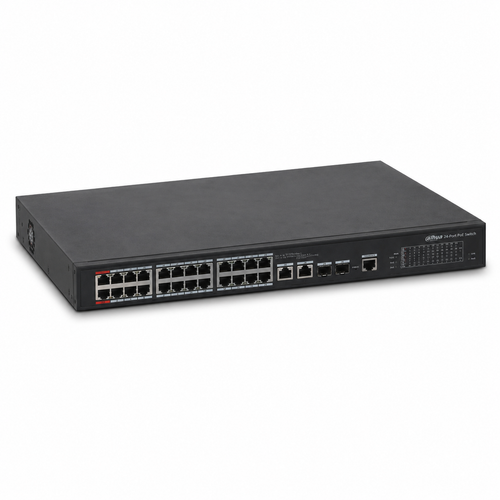 Dahua PFS4226-24ET-360 24 Port PoE 2 Combo Uplink Y�netilebilir Switch 360 W