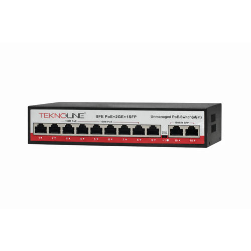 Teknoline TGD-P8S/48 8 Kanal Poe Switch