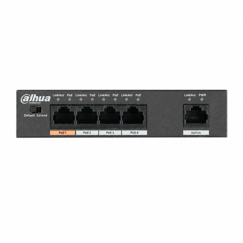 Dahua PFS3005-4ET-60-V2 4 PoE 1 Uplink 60 W Hi-PoE Switch