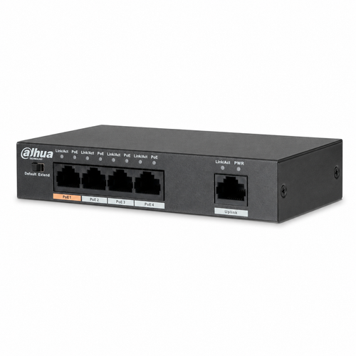 Dahua PFS3005-4ET-60-V2 4 PoE 1 Uplink 60 W Hi-PoE Switch