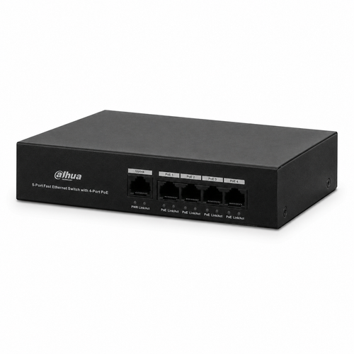 Dahua PFS3005-4ET-36 4 PoE 1 Uplink 36 W Fast Ethernet Switch