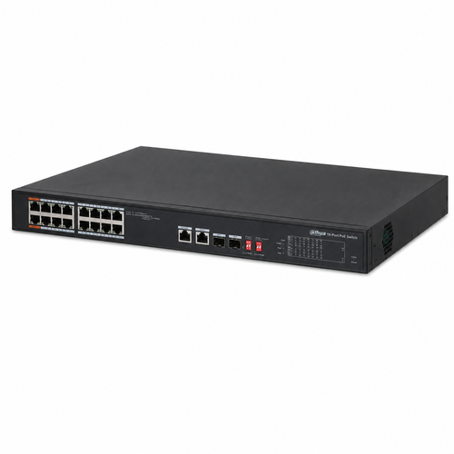 Dahua PFS3218-16ET-135 16 Port PoE 2 Combo Uplink Y�netilmeyen Switch 135 W