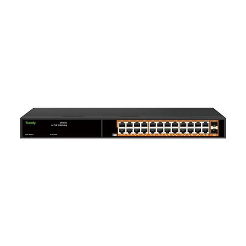 Tiandy PS-1024G-2SFP 24 Port Y�netilmeyen AI Gigabit PoE Switch