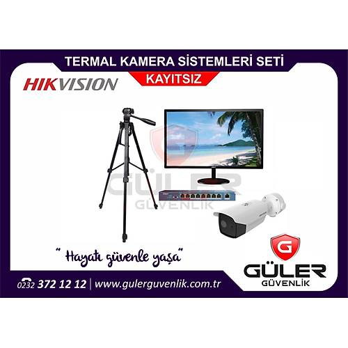 Hikvision Vcut Scakl Is ler TERMOGRAFK Termal Kamera Sistemleri Seti Kaytsz