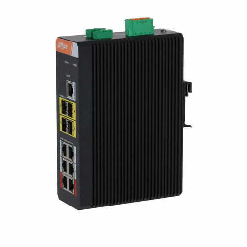 Dahua PFS4410-6GT-DP-V2 6 Port Gigabit PoE 4 SFP Y�netilebilir End�striyel Switch 120 W