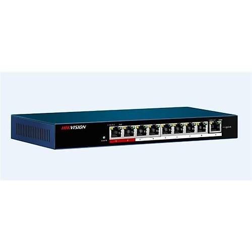 Hikvision DS-3E0109P-E/M(B) 8 Port Y�netilemeyen Poe Switch