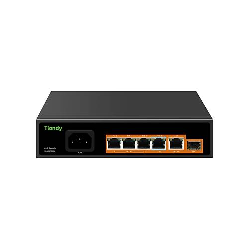 Tiandy PS-1004G-1G1SFP 4 Port Y�netilmeyen Gigabit AI PoE Switch