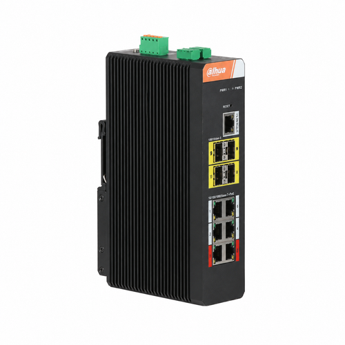 Dahua IS4410-6GT-120 6 Port Gigabit PoE 4 SFP Y�netilebilir End�striyel Switch 120 W