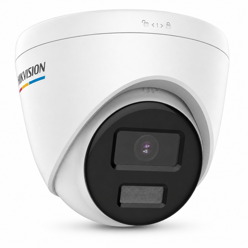 Hikvision DS-2CD1347G0-LUF 4 MP ColorVu Mikrofonlu Turret IP Kamera